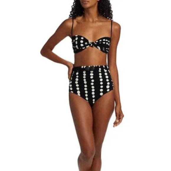 Johanna Ortiz Somba Polka Dot Terry Bikini Top - Picture 2 of 3